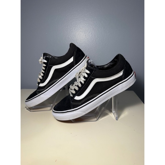 Vans Other - Vans Old Skool Black White Suede Canvas Skate Shoes Men 8.5